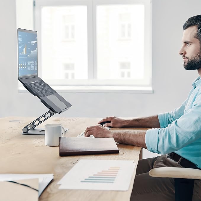 FlexLift™ Adjustable Aluminum Laptop Stand - Image 2